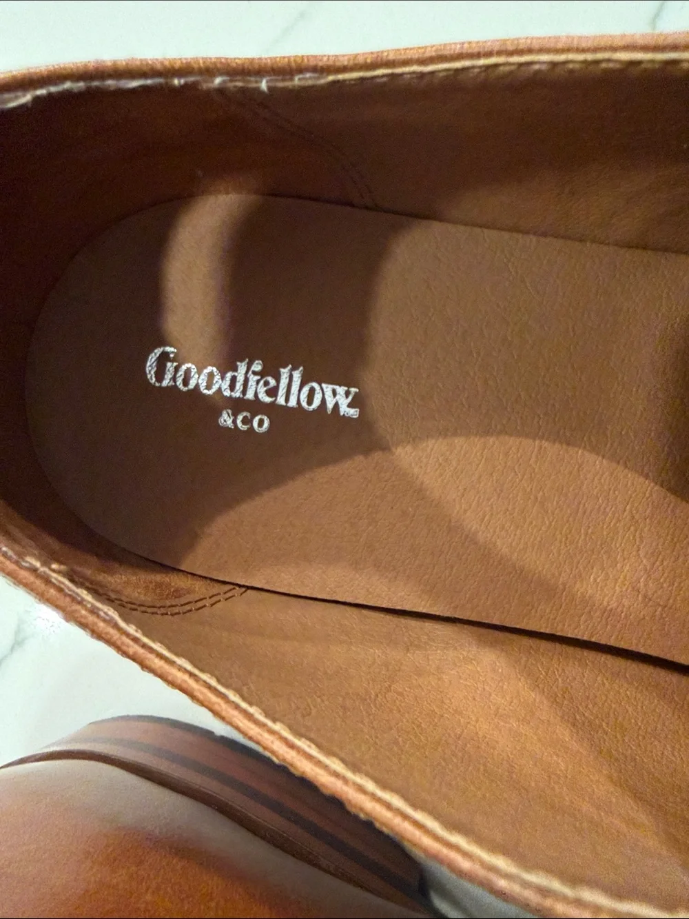Goodfellow & Co Brown Leather Derby Oxfords